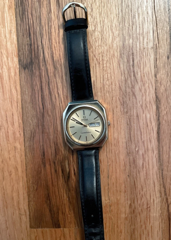 Único Reloj OMEGA Constellation Octagonal Automático Día/Fecha en Excelente Forma Foto 2 de 3