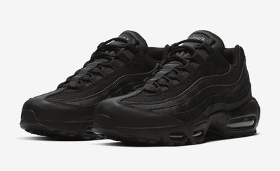 Nike Air Max 95 Essential Triple Black Mens Size US 7 Casual Sneakers Brand New 