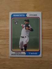2023 Topps Heritage Baseball Rookie RC Simeon Woods Richardson Twins Card #65. rookie card picture