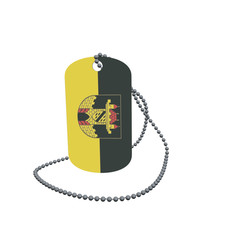 Dog Tag Flag Leisnig Dog Tag Aluminium 30 x 50mm