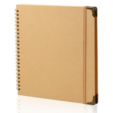 Joyberg Scrapbook 80 Pages, Scrapbooking Supplies 8 x 8 In, 8 x 8 Inch, Brown