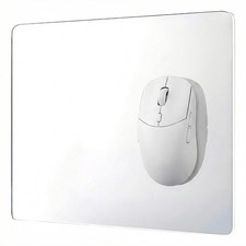 1 Piece Glass Gaming Mouse Pad, Large Hard Surface Mouse Pad, Transparent Fro...