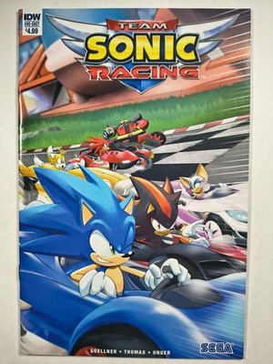 Team Sonic Racing One-Shot, VF/NM 9.0, IDW 2018, SEGA, Shadow, Knuckles, Gemini