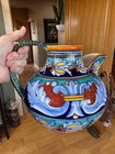 Franco Mari Deruta Italy Signed Ceramic Pitcher Beautiful Hand Painted — photo 1