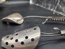 Vintage Hammered Metal Adjustable Shoe Tree Stretcher Shaper Keeper Insert Set