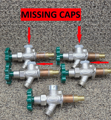 Lot of 5 Prier P-164 Frost Free Anti-Siphon Outdoor Hydrant, 1/2 PEX A