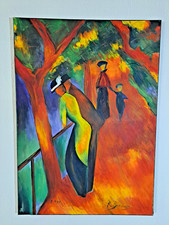 Ölgemälde auf Leinwand: Reproduktion "Sonniger Weg", August Macke