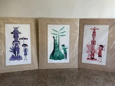 Shag Josh Agle Disney Tiki Room 50th Art Poster Print  Set Of 3