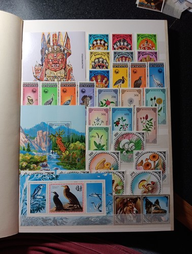 mint never hinged mongolia stamps In COMPLETE SETS From The Years 1984-1993.