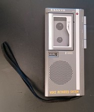 Sanyo M5490 Voice Activated Microcassette Recorder Not Tested