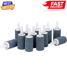 AQUANEAT Aquarium Air Stones 1 Inch 12 Pack, Bubble Stone, Aerator Bubble Diffus