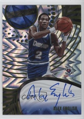 2023-24 Panini Revolution Fractal /75 Alex English #A-AED Auto HOF 1i9m