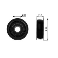 Gates Umlenk-/FüHrungsrolle Keilrippenriemen Drivealign™ T36189 FüR 414 Klasse