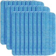 24 Pack Microfiber Mop Pad, Spray Mop Replacement Heads for Wet Dry Mops, Mac...