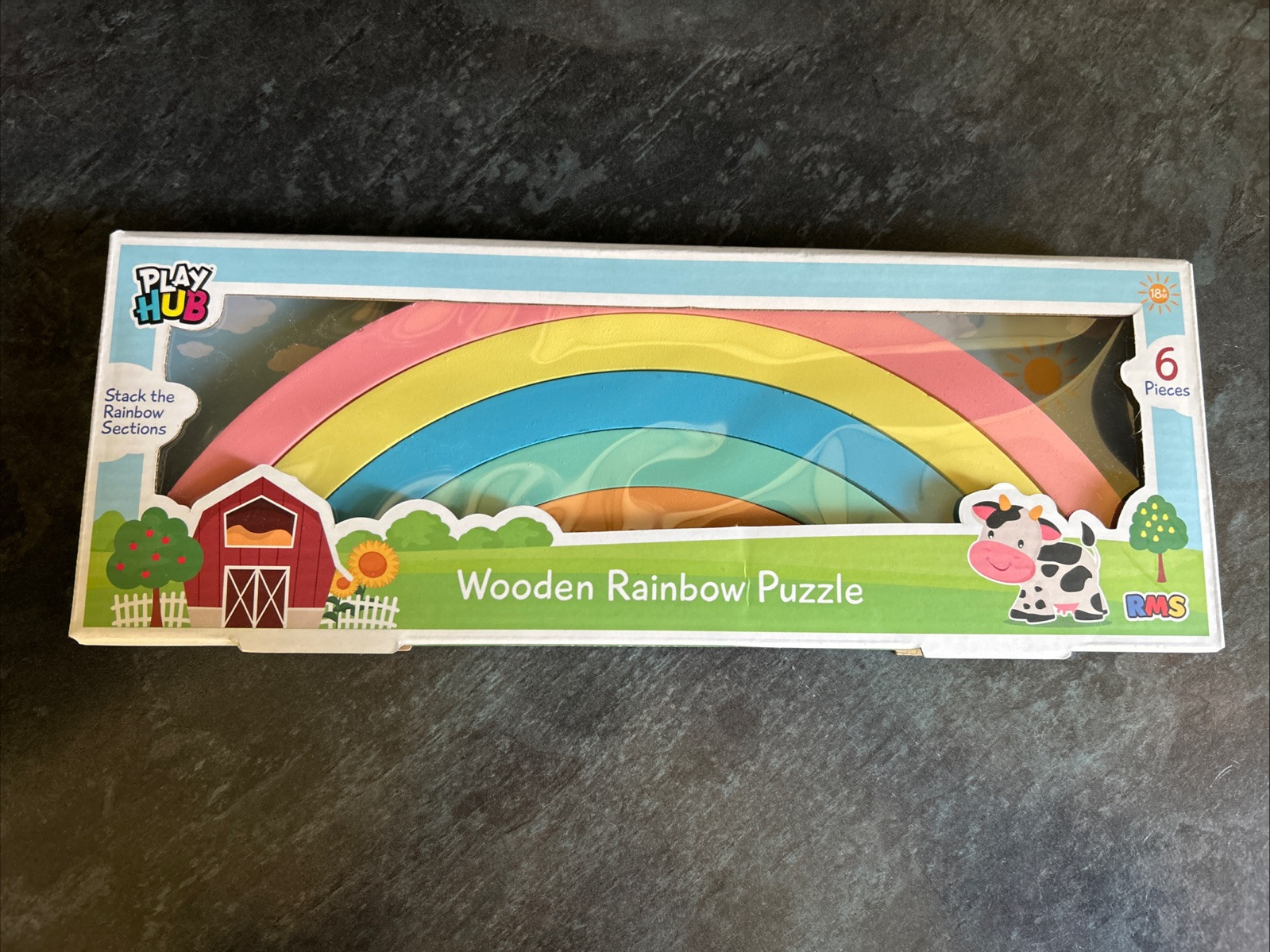 Wooden Rainbow Jigsaw Puzzle Brand New Child’s Toy Colour Puzzle