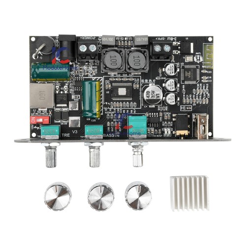 ZK-1002T Bluetooth 5.0 Stereo Amplifier Board Treble Bass 2-Channel 100W+100W - Picture 47 of 53