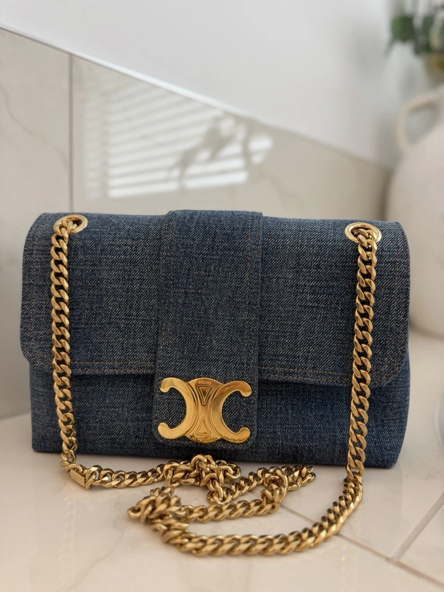 25+ CELINE Denim Exterior Shoulder Bag Bags & Handbags for Women