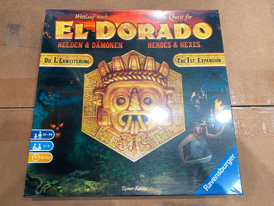The Quest for El Dorado 1st Expansion Heroes and & Hexes Rvnsbgr Board Game NEW