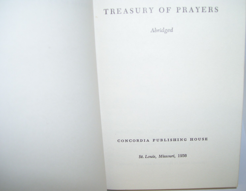 1956-57 Antique Book Treasury of Prayers - Picture 2 of 4