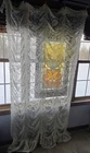 Vintage 80s SEARS white LACE BALLOON CURTAIN panel 90s - 52x 82