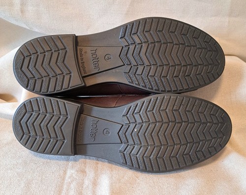 Hotter VGC women's brown leather smart flat shoes with tassels Hamlet size 4 - Picture 6 of 7