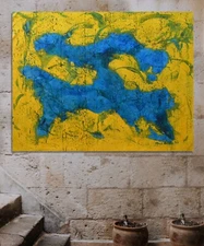 Mark Little,  Original, painting,60”x48”Acrylic,Abstract,pop Art,modern,large XL