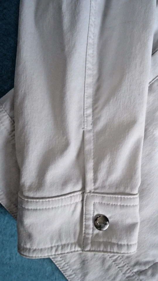 Chaqueta para mujer Slazenger blanca de golf ajustada frontal a presión talla M RN#104141 Foto 4 de 4