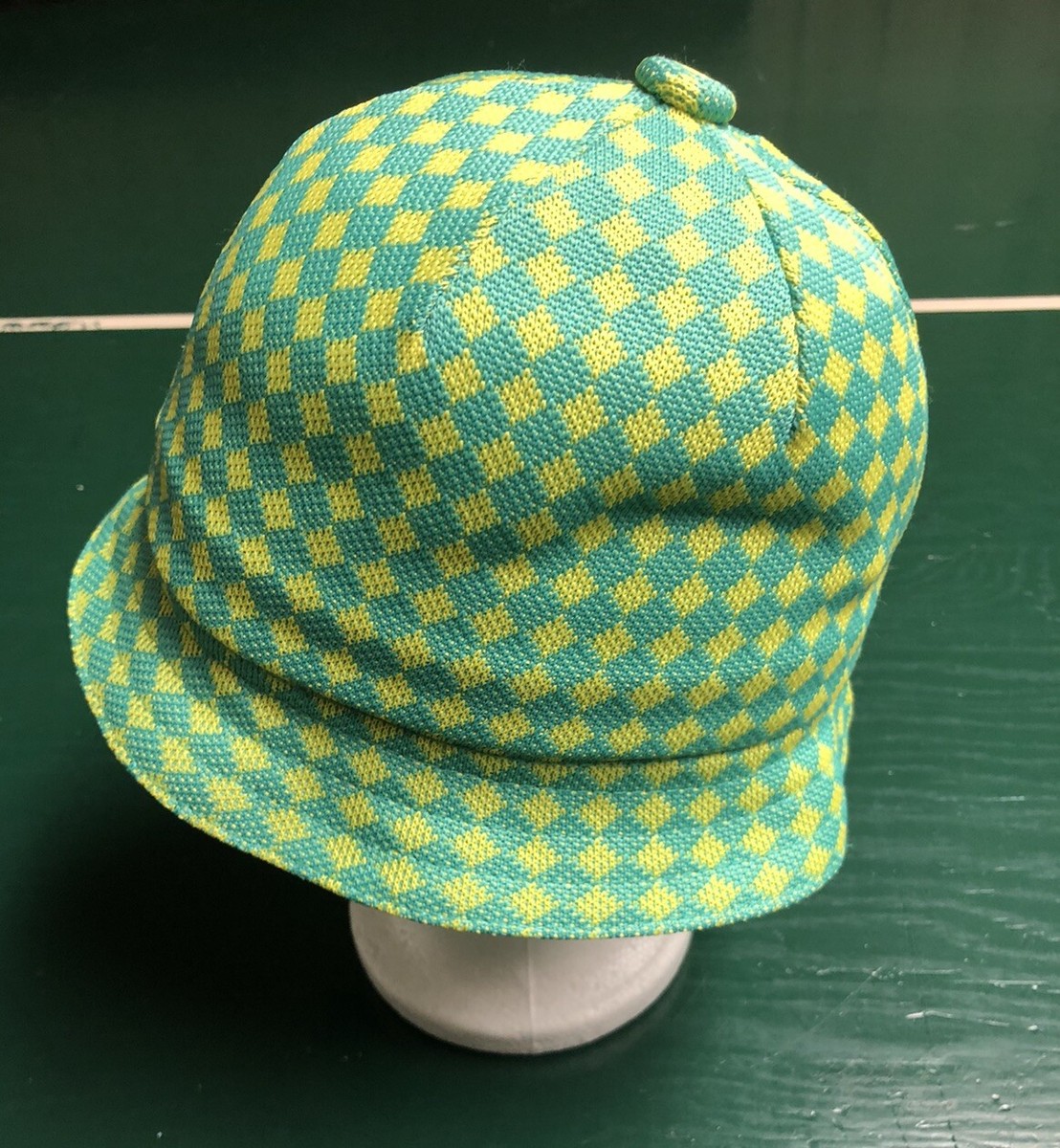 Kangol Kids Mini Argyle Casual Bucket Hat Medium 7035KK Green