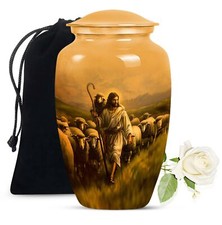 Shepherd Keepsake Urn Human Ash Large Urn For Ashes Dad 10 Inch