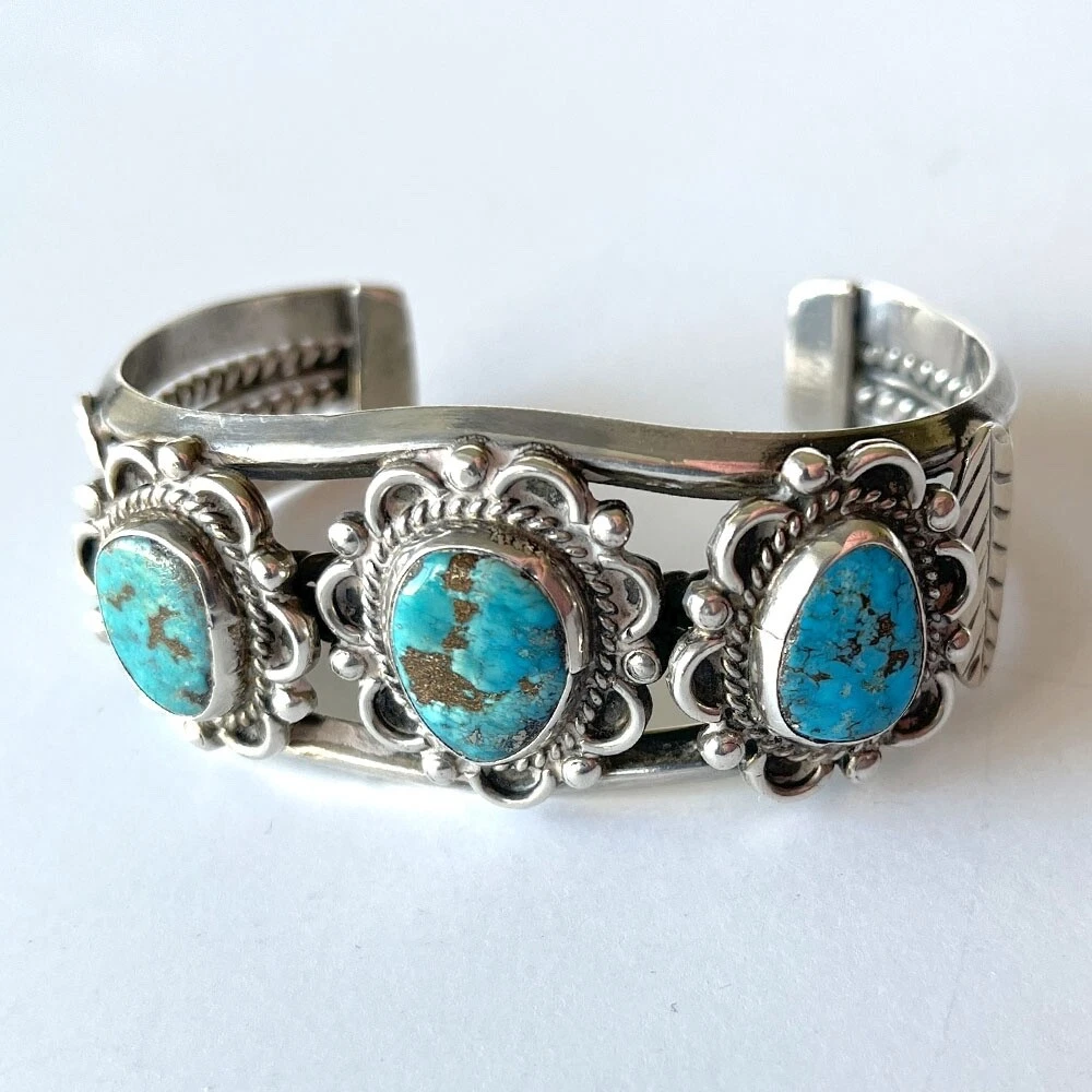 Sterling turquoise cuff best sale bracelet
