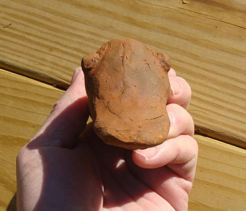 HAND MADE BLACK FOLK ART-POTTERY CLAY DUCK HEAD-SOUTH GEORGIA - Picture 5 of 5