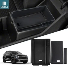RUIYA Car Center Console Storage Box Organizer Tray For 2023-2025 Kia Sportage