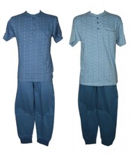 SG Men's KARELPIU Cotton Summer Pyjamas T Shirt Half Sleeve Seraph Neck Pant