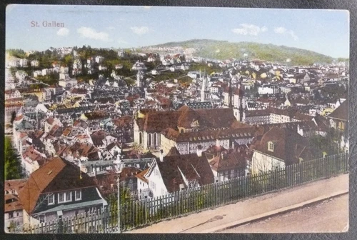 Postcard from Switzerland: St. GALLEN IN VERY GOOD CONDITION