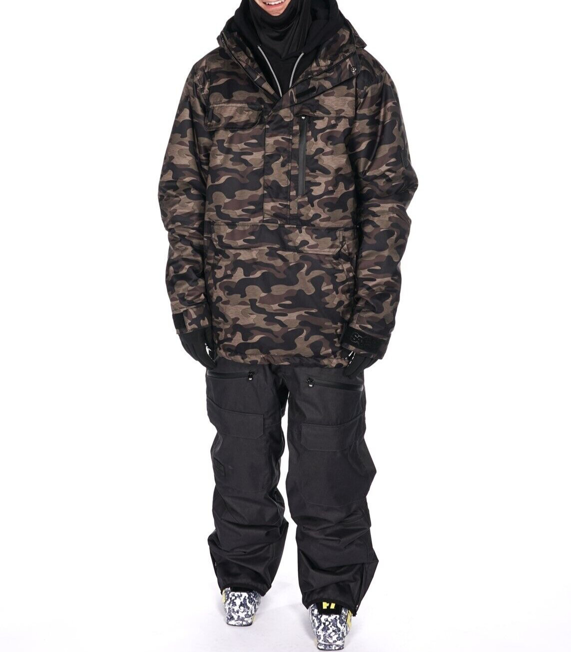 Traje de esquí Saga para hombre chaqueta de anomia y pantalones de fatiga snowboard mediano 10 k PVP £400