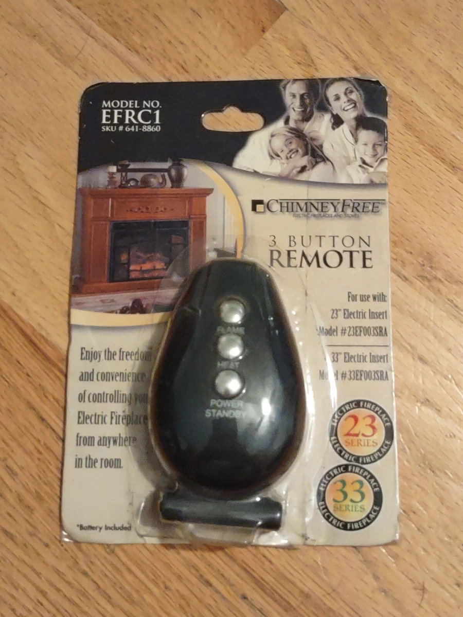BRAND NEW CHIMNEY FREE ELECTRIC FIREPLACE 3 BUTTON REMOTE | eBay