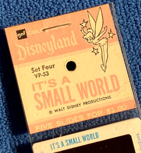 Variant 1966-70's Disneyland Park Souvenir "GAF" Slide Set "It's a Small World"