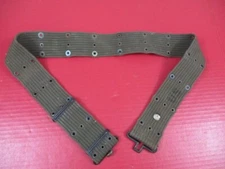 post-WWII US Army M1936 Pistol Web Belt OD Green Color 1950's Vintage - Nice #3