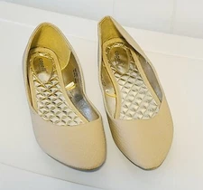 Capelli New York Womens 10 Ballet Flats - Beige Snakeskin Pattern