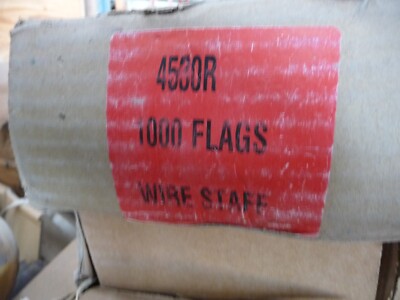 RED Marking Flags 1000 Pack - 5x8-Inch Marker Flags - 31-Inch Wire 4530R