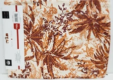 Printed Fabric Kitchen Apron w/ Pocket (24" x 32") 100% Cotton, LEAVES by Safdie