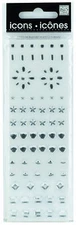 Me & My Big Ideas Icons Self Adhesive Backed Rhinestones Clear Shapes