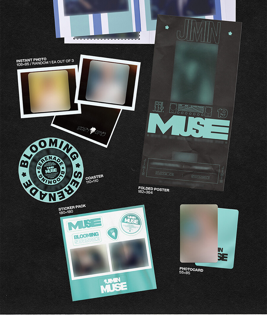 Jimin MUSE 2形態セット CD JPFCホログラムカード BTS JIMIN MUSE POB JPFC + UMS Limited Photocard hologram