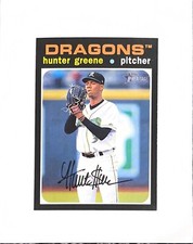 2020 Topps Heritage Minor League Hunter Greene - Dayton Dragons Reds