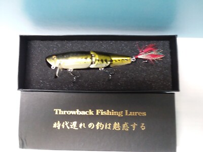 Throwback Fishing Lures - Cranky 6 Wake Bait - Color is Foil Largemouth Bass