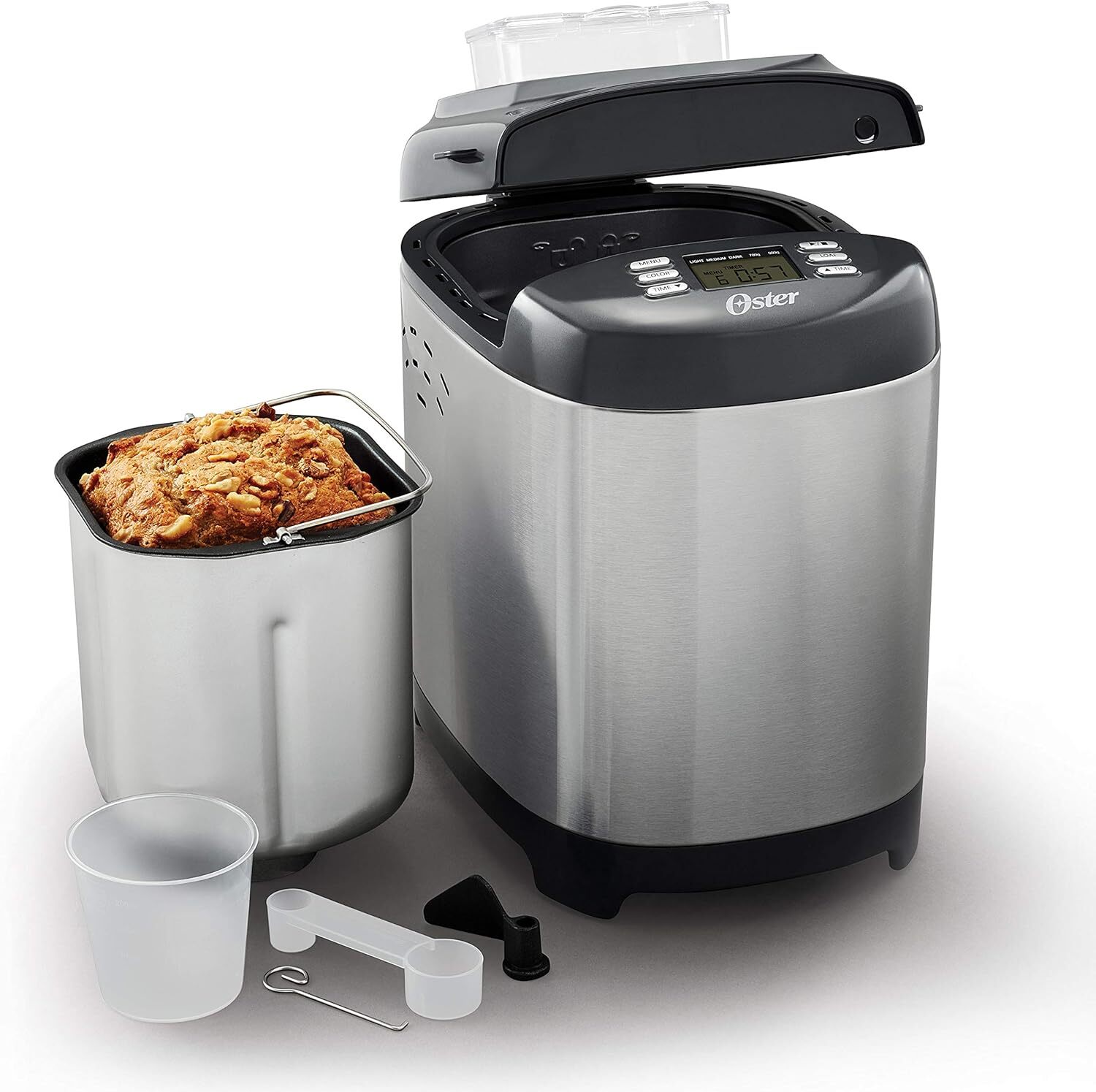 New Oster Homemade Bread Maker w/ ExpressBake, 2lbs Capacity, Stainless Steel