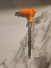 T-Handle Allen Wrench Ball End Hex Key Set Long Arm 6mm CV-R M8X4 Orange