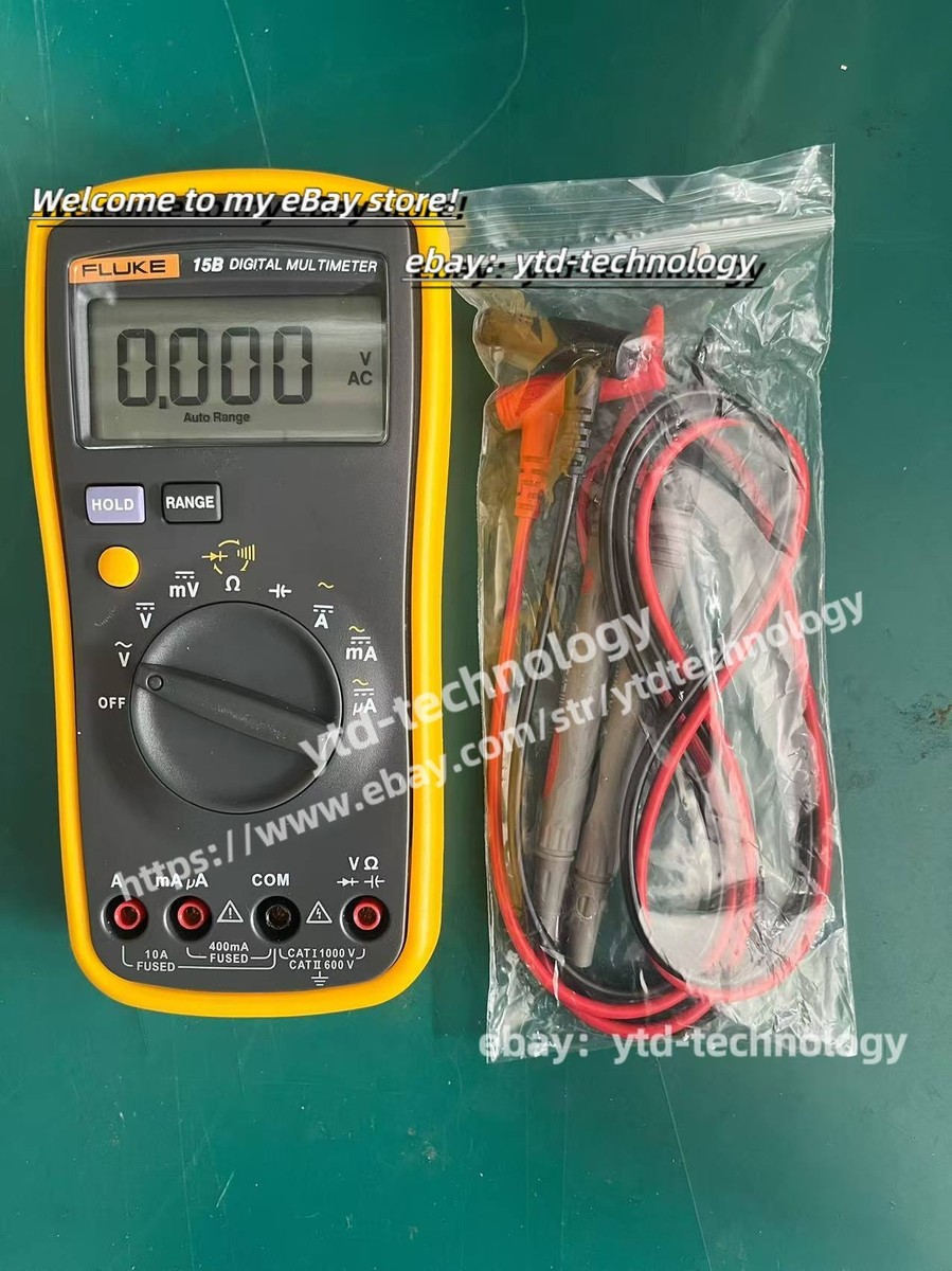 Fluke 17B Multímetro Digital Medición de Voltaje Corriente Temperatura Fluke 17B Multímetro Digital Medición de Voltaje Corriente Temperatura