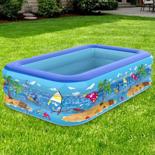 Baby Bath Bathtub PVC Water Play Pool Cartoon Pattern for Summer Outdoor Indoor