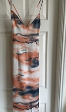 Ladies Pretty Little Thing Silky Strappy Dress Size 10